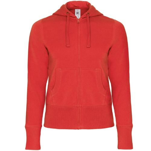 B & C Collection B&C Hooded Full Zip /Women Red